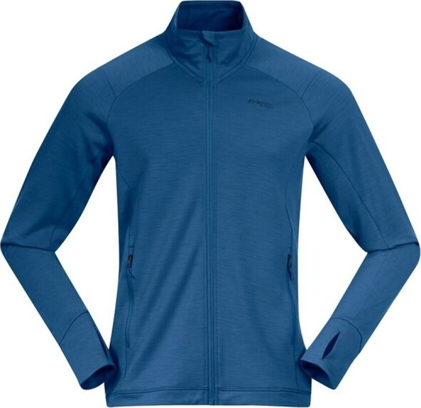 Bergans Of Norway Ulstein Wool Jacket Herre North Sea Blue M