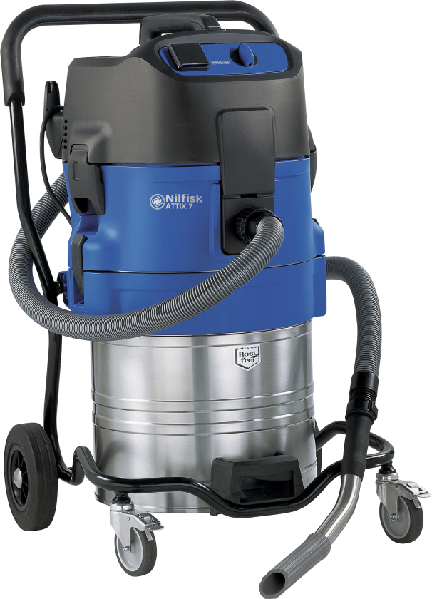 ATTIX 7, Tørr & våt, Sort, Blå, Sølv, 70 l, 60 l/s, 7,5 m, 57 dB