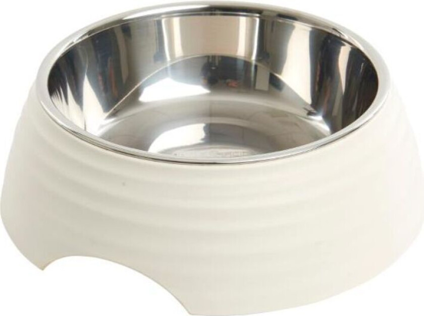 Hundeskål Frosted Ripple Hvit M - 350 ml