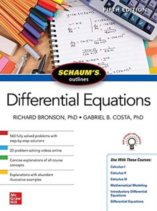 Schaum's Outline of Differential Equations, Fifth Edition av Richard Bronson, Gabriel B. Costa