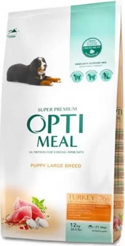 Dog Puppy Large Breeds Turkey Tørrfôr til valp 12 kg