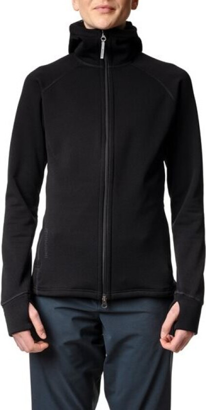 Women's Power Houdi XXS, Trueblack/Trueblack