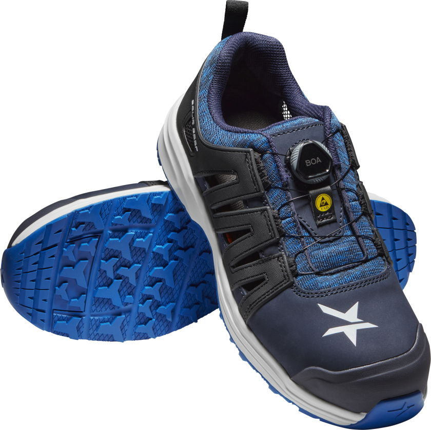 Atlantic Vernesandal S1P, BOA, blå, nanohette Str. 47