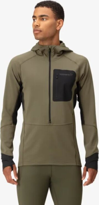 Men's Senja Warm1 Hood M, Olive Night