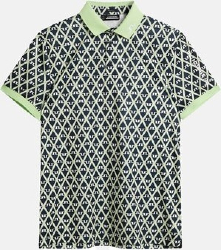 Tour Tech Reg Fit Print Polo Herre Geo Jl Navy L