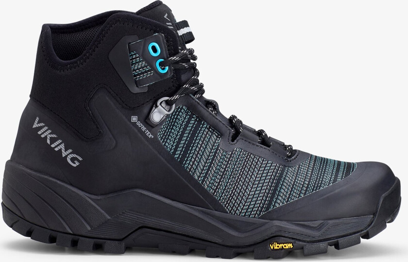 Unisex Cerra Rolling Mid Gore-Tex 37, Black/Aqua