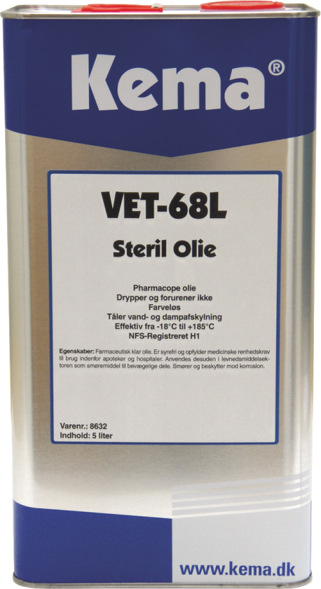 Bilde av Sterilolie Kema VET-68L NSF-H1 5L