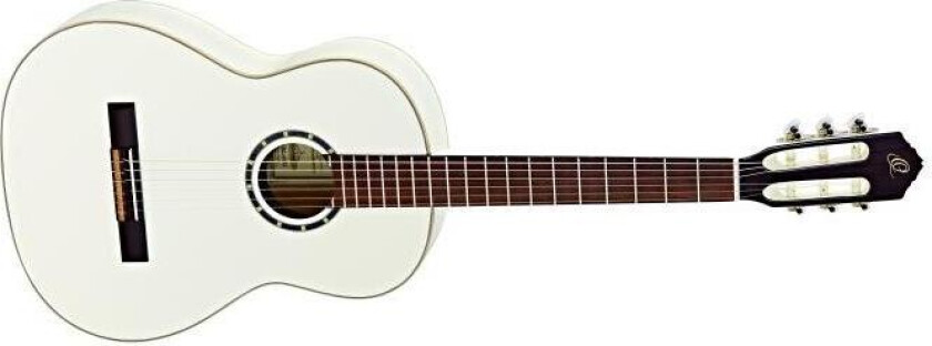 Ortega R121snwh Klassisk Gitar 4/4 Slim Neck, Gloss White