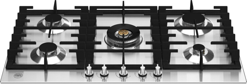 Modern P905CMODX gasskokeplate 5-bluss 90 cm, rustfritt stål