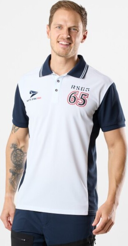 Hobart Piké, White/Navy, 4xl, Piketrøyer