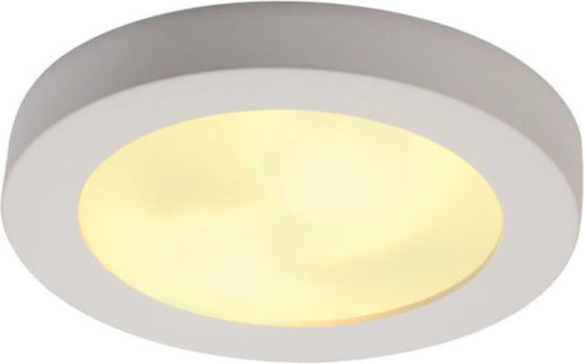Plastra 105 Taklampe Rund E27 Hvit Gips - 90806