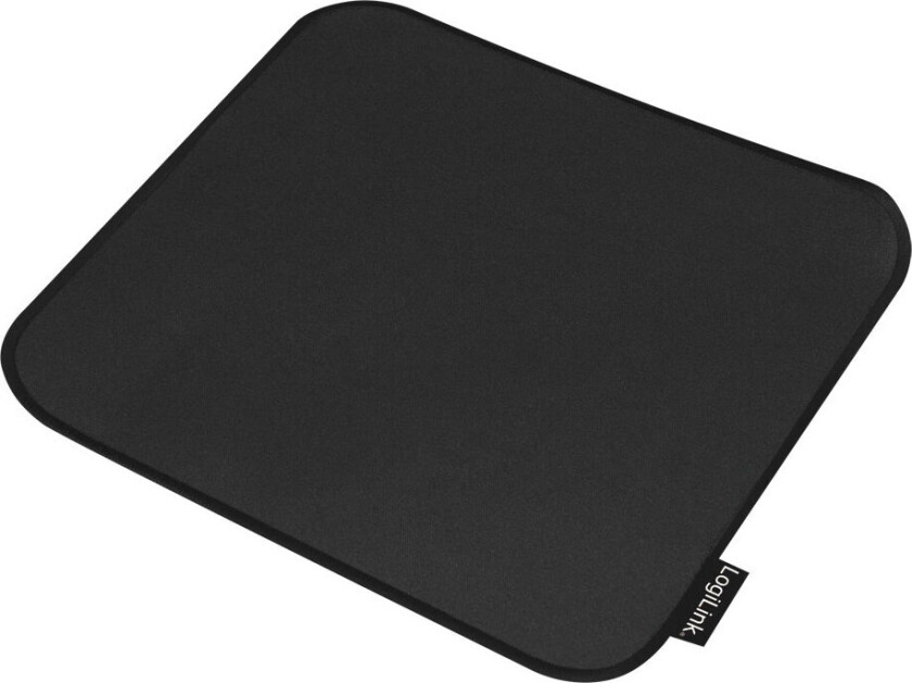 Gaming mouse pad stitched edges 250 x 220 mm black