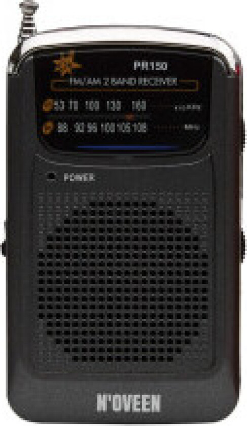 Bærbar radio PR150 Svart
