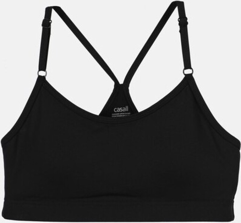 Strappy Sports Bra Black M