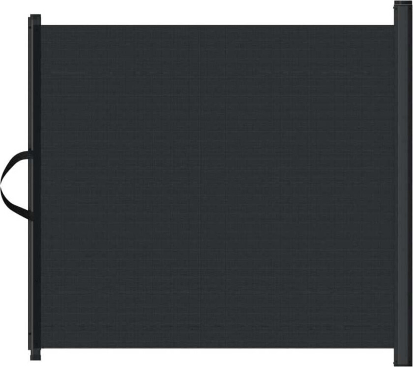 Uttrekkbar kjæledyrport svart 82,5x125 cm