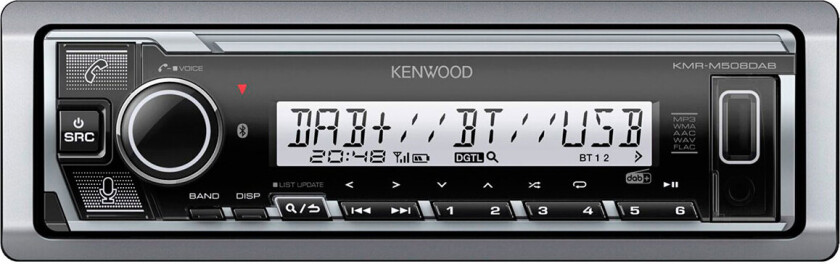 KMR-M508DAB, Sort, 88 W, 20 - 20000 Hz, 80 O, 200 W, LCD