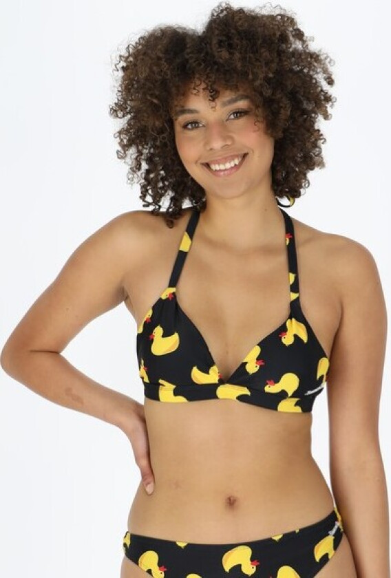 Bikini Top W, Black Yellow Duck, 44, Badeklaer