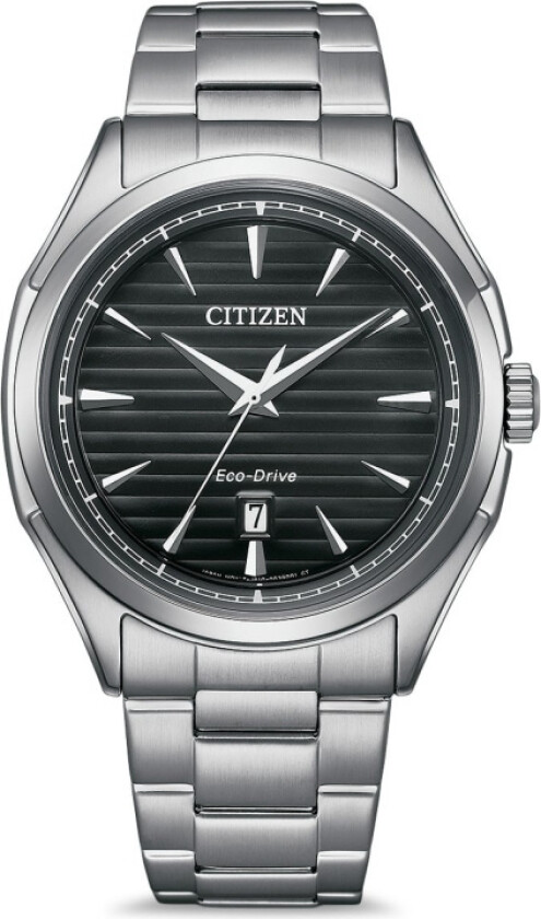 Classic Solar Quartz AW1750-85E - Kvarts - Sølv - Herreklokker - Rustfritt stål - ledd m/pin - Mineral