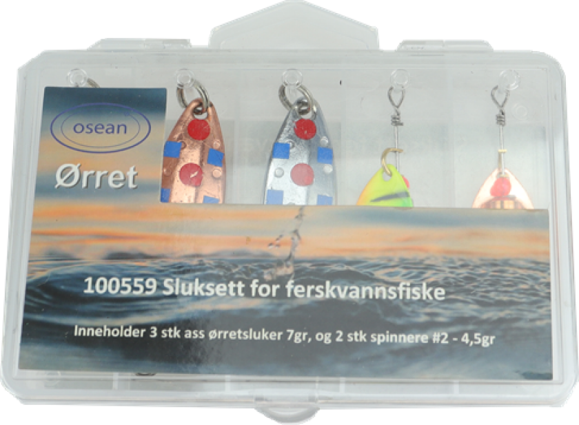 Sluksett Ferskvann 7g/#2 M/boks