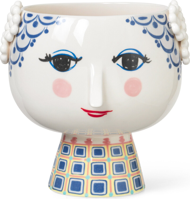 Eva potte på fot Ø 21 cm Blå