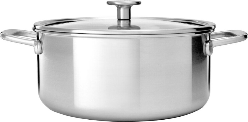 Cookware Collection Gryte med lokk, Rustfritt stål 24 cm