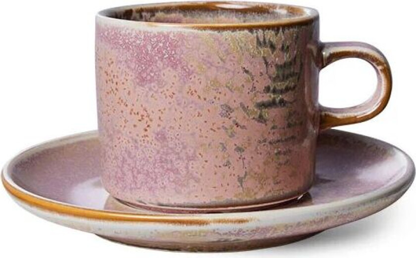 Home Chef kopp med fat 22 cl Rustic pink