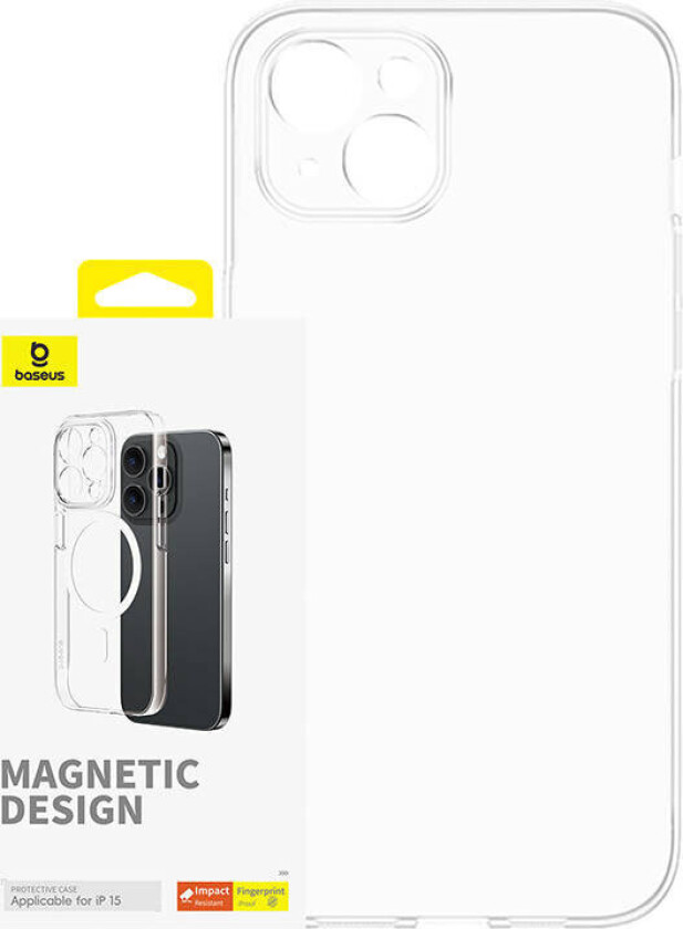 Magnetic Phone Case for iPhone 15 OS-Lucent Series (Clear)