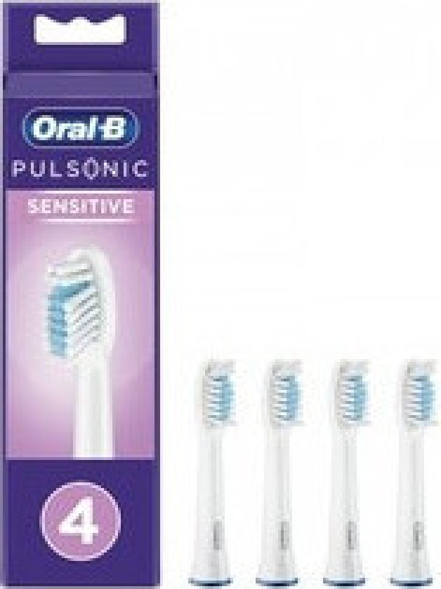 Oral-B Pulsonic Sensitive, 4 stykker, Hvit, Oral-B, Pulsonic