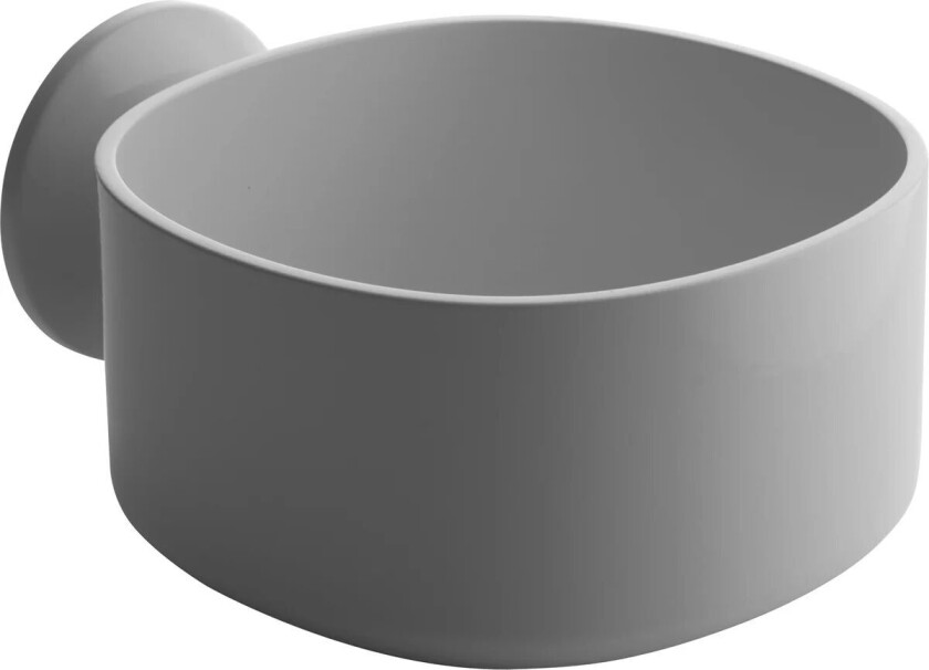 Birillo såpeskål med sugekopp Hvit