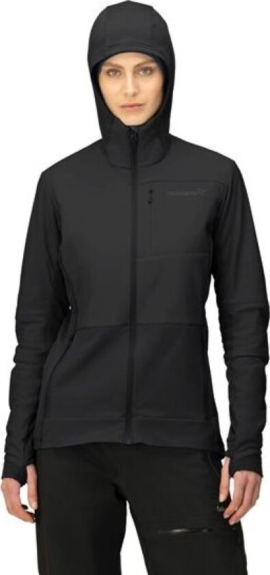 Women's Falketind Alpha90 Insulated Zip Hood XS, Caviar