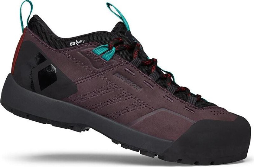 Women's Mission Leather Low Wp Approach Shoes 37.5, Mulberry/Black