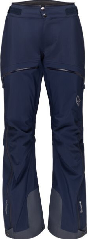 Women's Trollveggen Gore-Tex Pro Light Pants M, Indigo Night