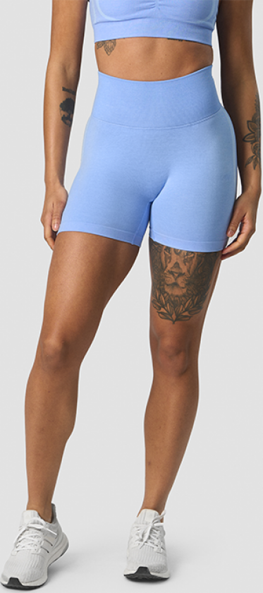 Rush Seamless Shorts, Soft Blue Melange