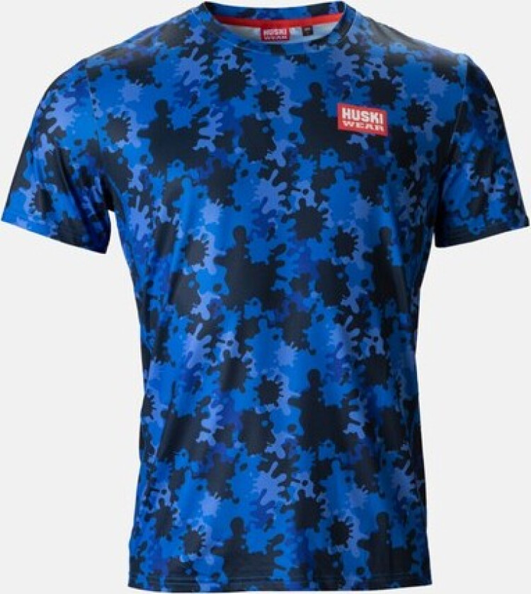 Active Top Ss, Azure Camo, Xl, T-Shirts