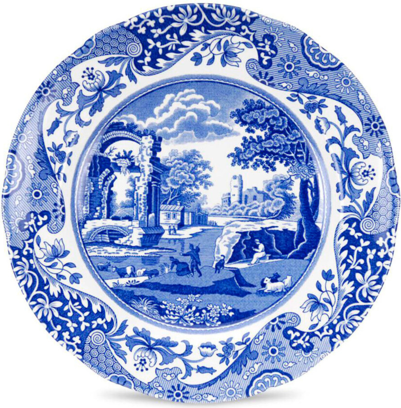 Blue Italian Desserttallerken 20 cm
