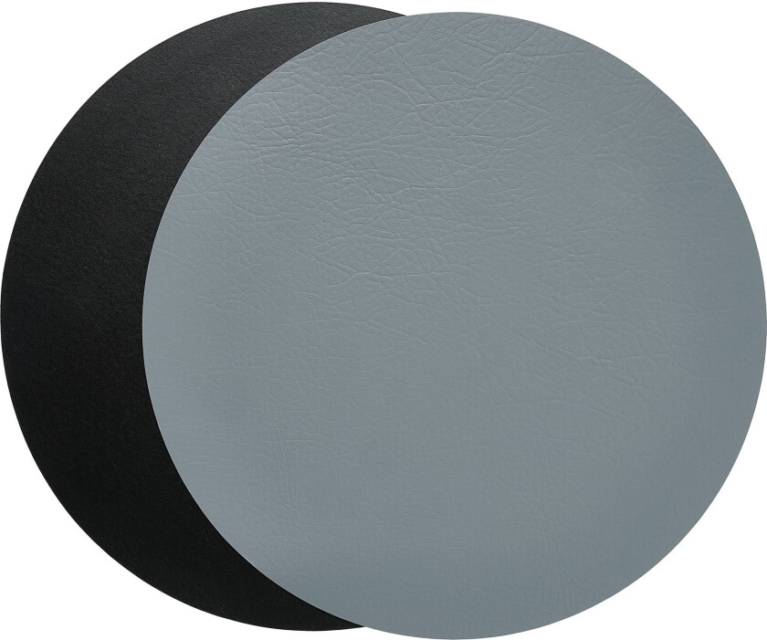 Aida Quadro spisebrikke Ø38 cm 1 stk. Svart-grå-vendbar