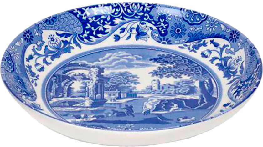Blue Italian Pastatallerken 23 cm