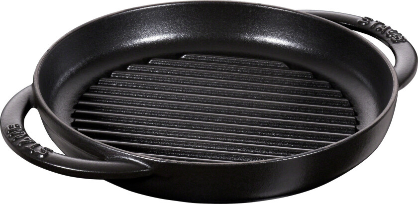 Pure Grill Grillpanne Rund 22 cm, Svart