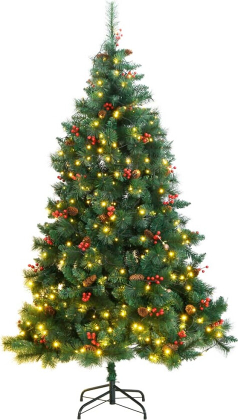 Kunstig hengslet juletre 300 LED 240 cm