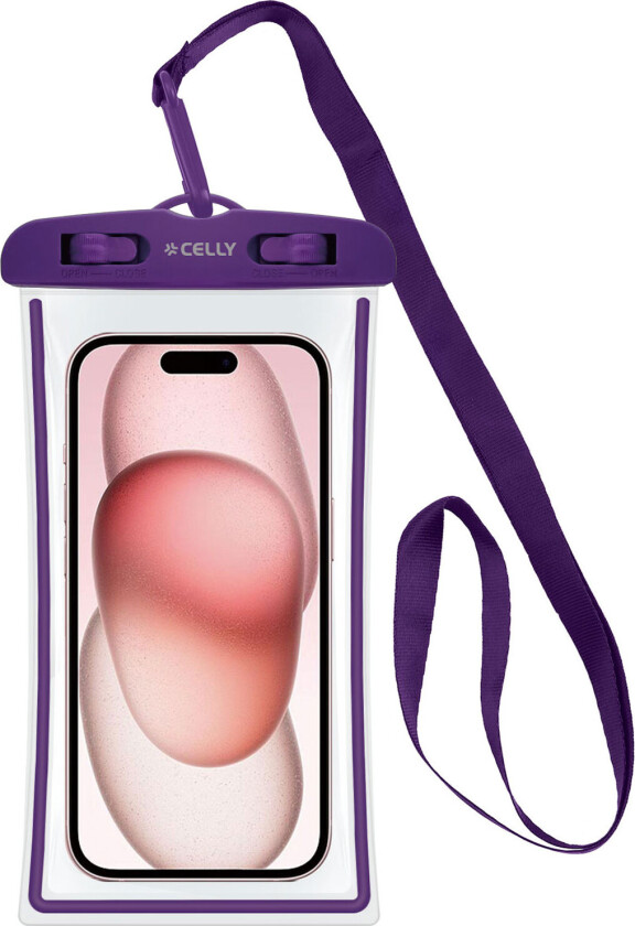 Splashbag Vattentät bag IPX8 max 6,5" Violett