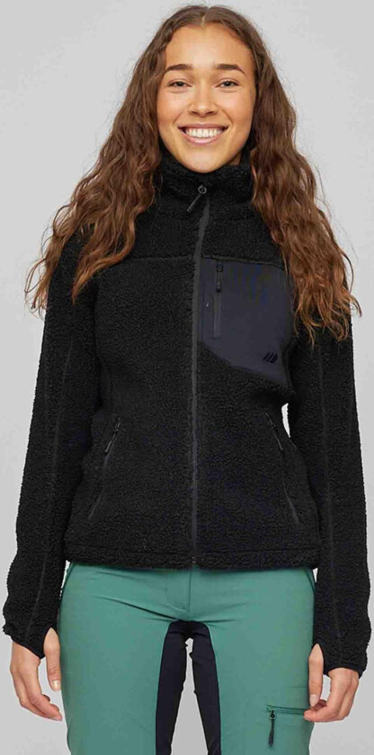 Skogstad W Hjertås Pile Fleece Jakke Black 40