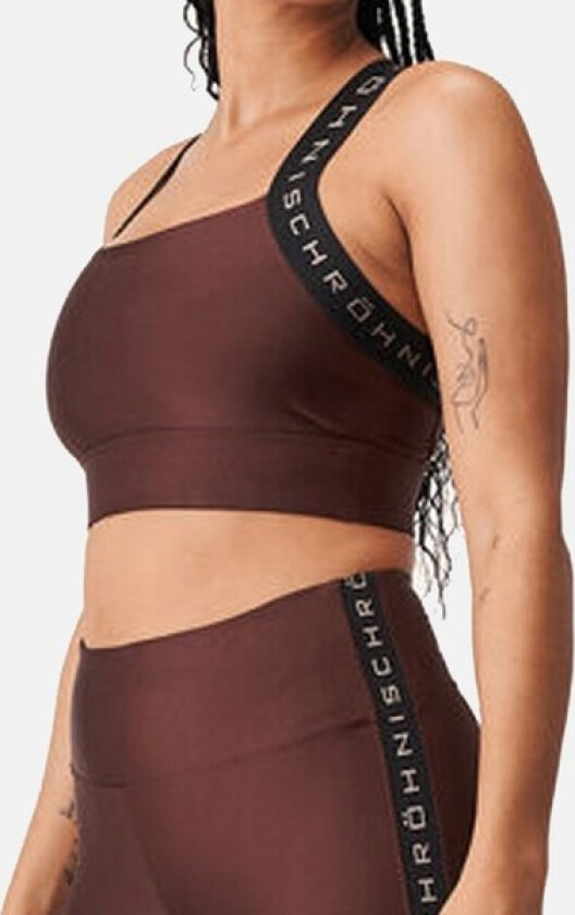 Shiny Kay Sports Bra XS, Bitter Brown