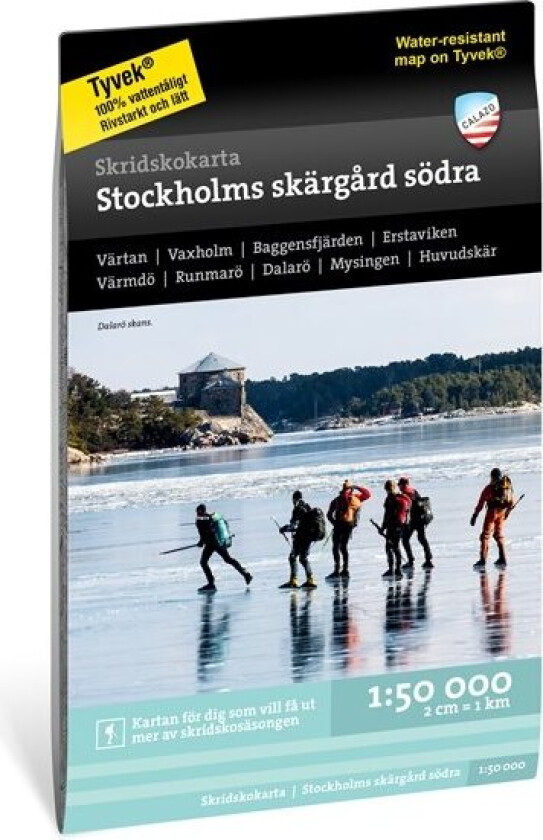 Skridskokarta Stockholms skärgård - södra 1:50.000 OneSize, NoColour