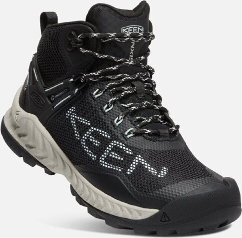 Keen Women's Nxis Evo Mid Waterproof 39, Black-Blue Glass