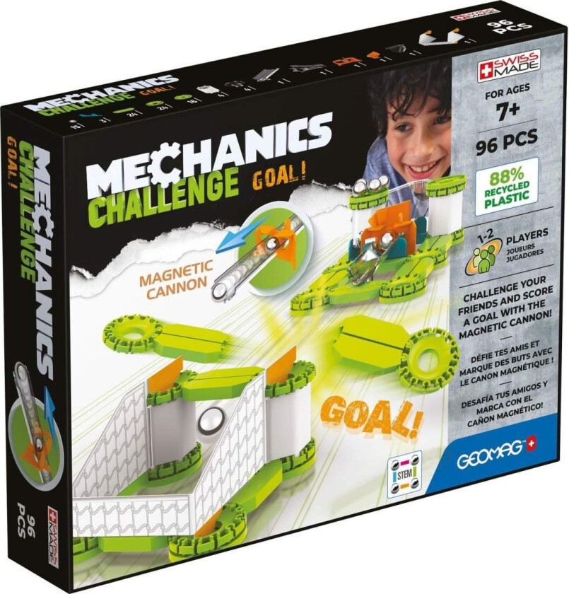 Bilde av Mechanics Recycled Challenge Goal!, Neodymium magnet toy, 7 år, Flerfarget