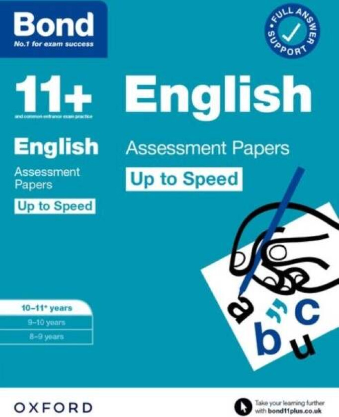 Bond 11+: Bond 11+ English Up to Speed Assessment Papers with Answer Support 10-11 years: Ready for av Sarah Lindsay