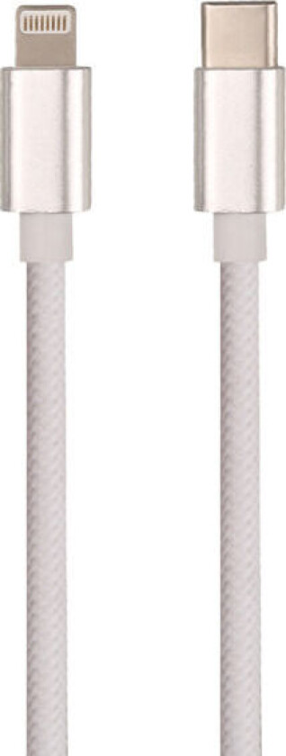 Ladekabel USB-C til Lightning 1m hvit - 93110
