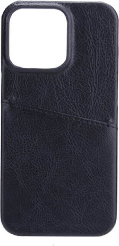 GEAR iPhone 13 Onsala Collection Skinn Bakdeksel med Kortlomme - Svart