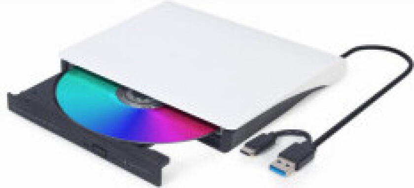 Gembird ekstern DVD/CD-brenner - Hvit