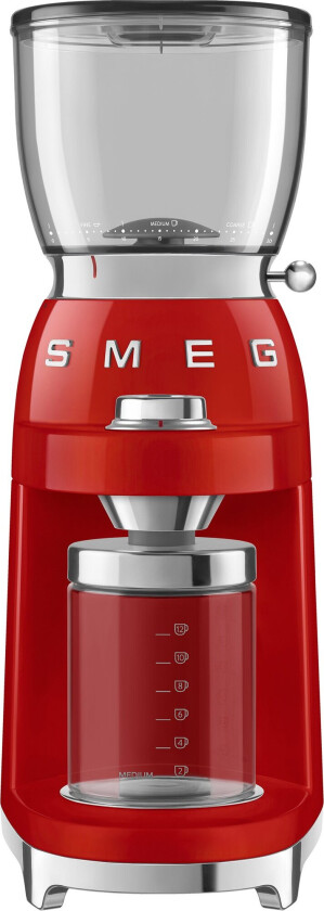 SMEG 50's Style CGF01RDEU - Kaffekvern - 150 W - rød